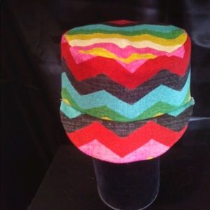 Chevron captain hat